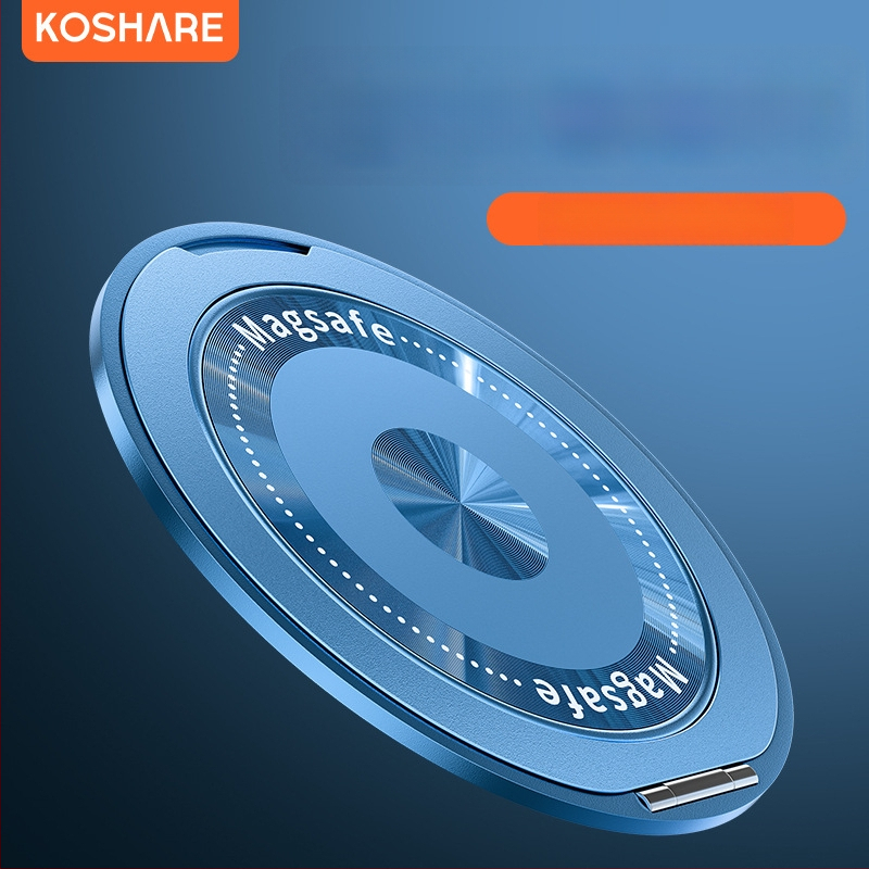 Сгъваема стойка за телефон с магнитно всмукване и адхезивно фиксиране, анти-трептене, метално-пластмасова конструкция, персонализируема, за кола, бюро и дом