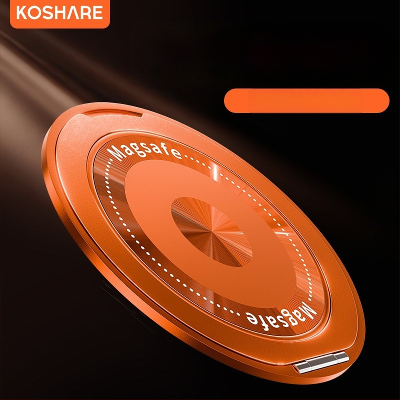 Сгъваема стойка за телефон с магнитно всмукване и адхезивно фиксиране, анти-трептене, метално-пластмасова конструкция, персонализируема, за кола, бюро и дом