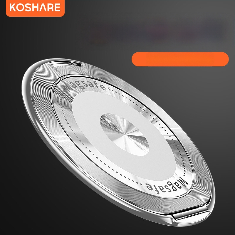 Сгъваема стойка за телефон с магнитно всмукване и адхезивно фиксиране, анти-трептене, метално-пластмасова конструкция, персонализируема, за кола, бюро и дом