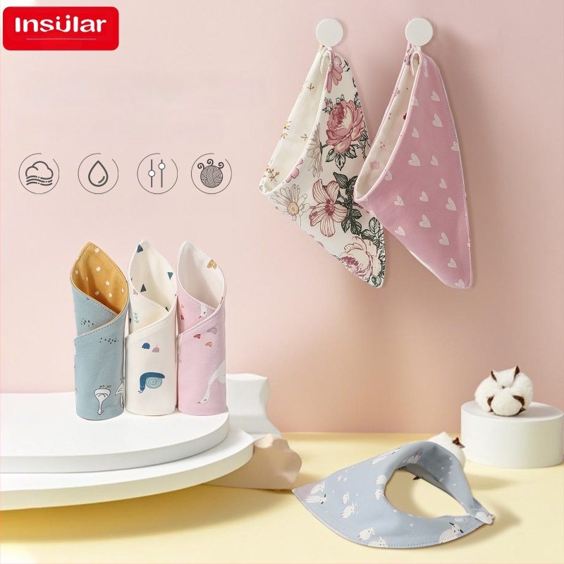 Βρεφικό τριγωνικό σαλιάκι με σχέδιο κινουμένων σχεδίων, 100% βαμβάκι, αδιάβροχο, για νεογέννητα 0–1 έτους