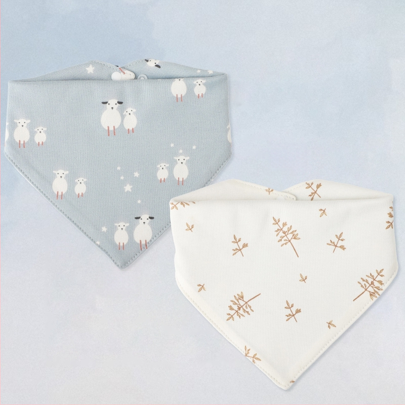 Βρεφικό τριγωνικό σαλιάκι με σχέδιο κινουμένων σχεδίων, 100% βαμβάκι, αδιάβροχο, για νεογέννητα 0–1 έτους