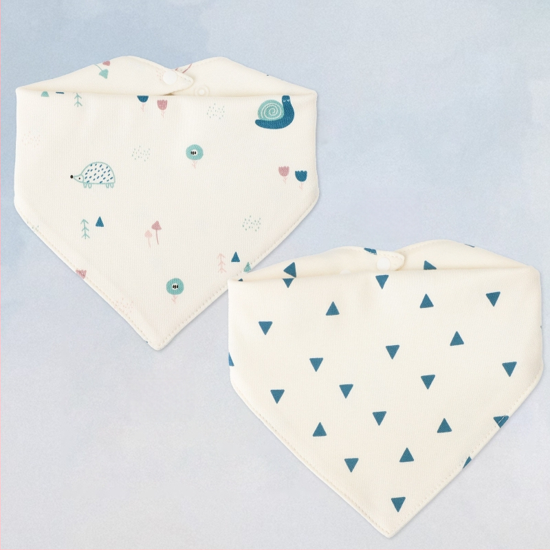 Βρεφικό τριγωνικό σαλιάκι με σχέδιο κινουμένων σχεδίων, 100% βαμβάκι, αδιάβροχο, για νεογέννητα 0–1 έτους