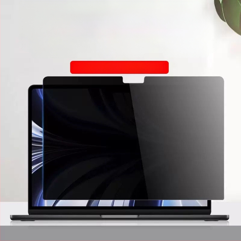 MacBook Air magánéletvédelmi kijelzőfilm, teljes ragasztású, 360°-os négy oldalról véd, PET háromrétegű szerkezet
