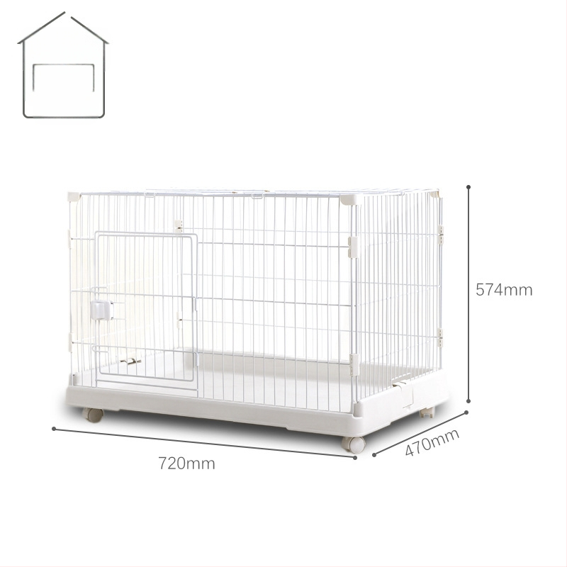 Κλουβί για κουνέλια με πολλά επίπεδα, εσωτερική χρήση, μάρκα Chuangyi, κατασκευή από συνδυασμό πλαστικού και μεταλλικού καλωδίου