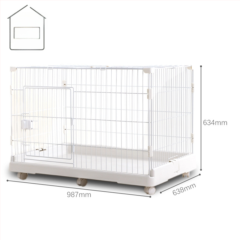 Κλουβί για κουνέλια με πολλά επίπεδα, εσωτερική χρήση, μάρκα Chuangyi, κατασκευή από συνδυασμό πλαστικού και μεταλλικού καλωδίου