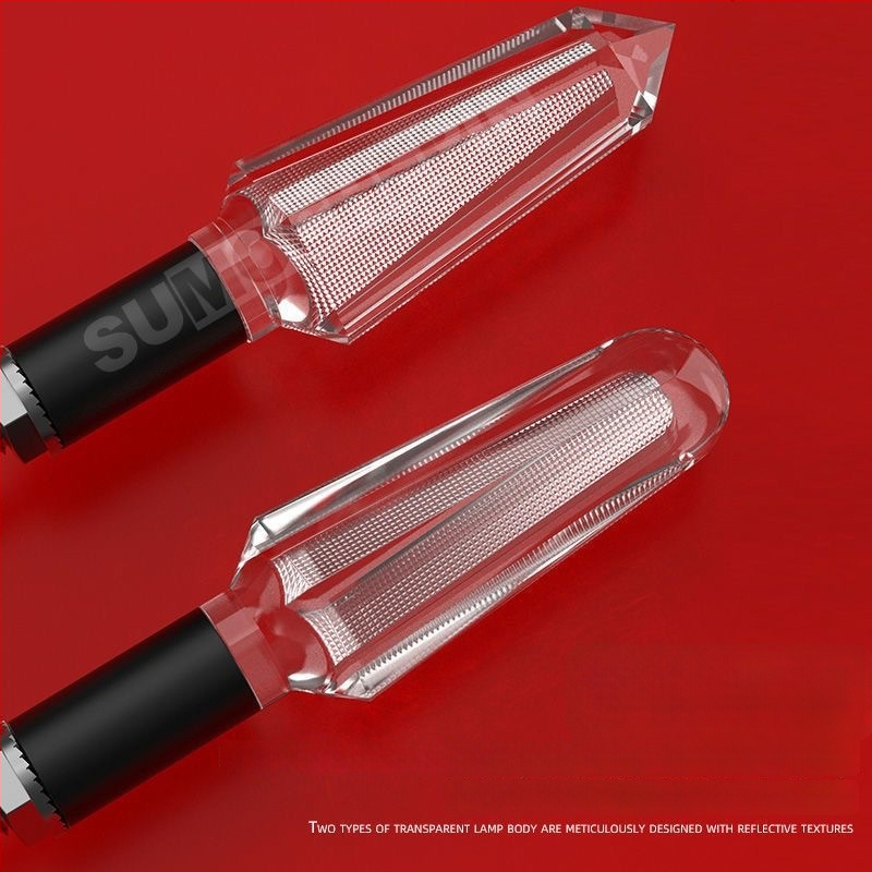 Kryštálový LED smerovka pre motocykle a elektromobily, 12V, univerzálne, ABS+LED