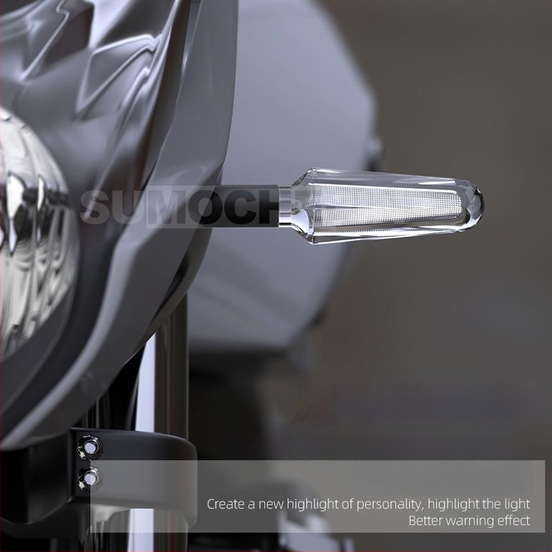 Kryštálový LED smerovka pre motocykle a elektromobily, 12V, univerzálne, ABS+LED