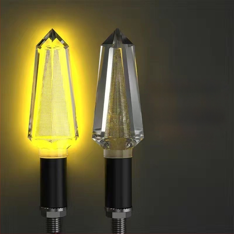 Kryštálový LED smerovka pre motocykle a elektromobily, 12V, univerzálne, ABS+LED
