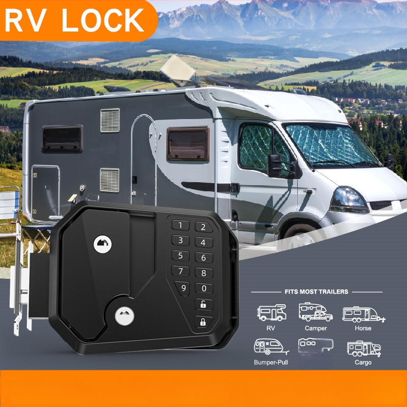 JD-RV1 RV brava od aluminijskog legura, pametna elektronička brava s lozinkom, ključem i daljinskim upravljačem – vodootporna