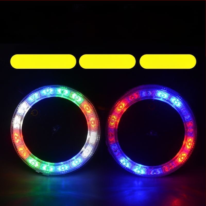 LED zadná svetlá pre vozidlo – solárne napájanie, bez káblov, Solar flash tail light, 3.7V, LED PC telo