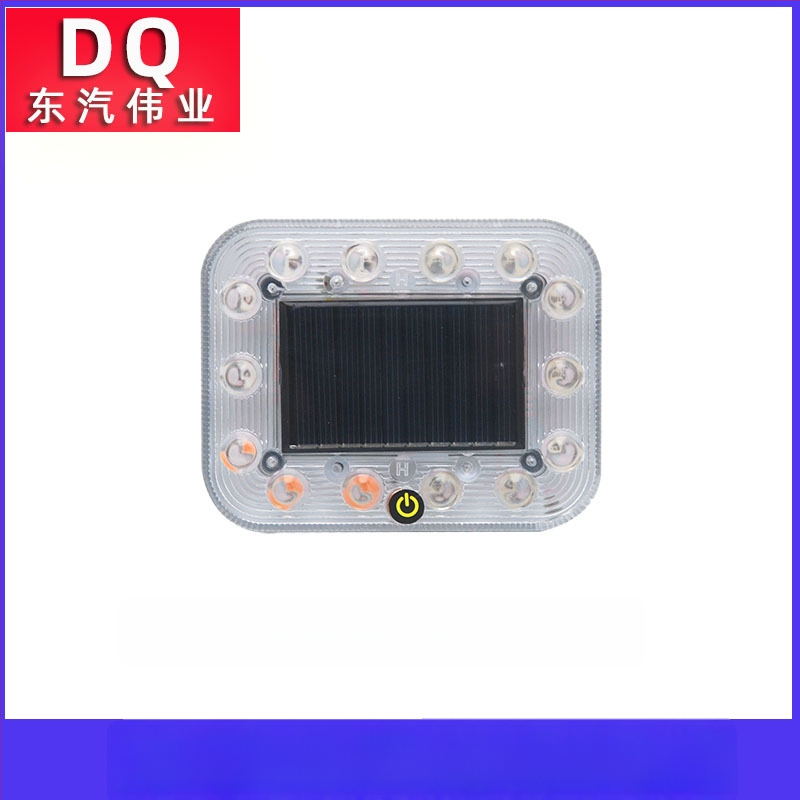 LED zadná svetlá pre vozidlo – solárne napájanie, bez káblov, Solar flash tail light, 3.7V, LED PC telo