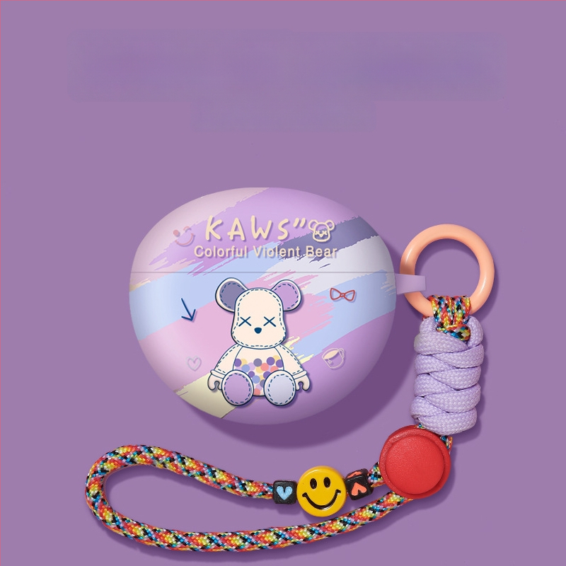 Carcasă pentru Huawei FreeBuds 5i/6i – stil clip, personaj desen animat cu stele, TPU moale, finisaj spray