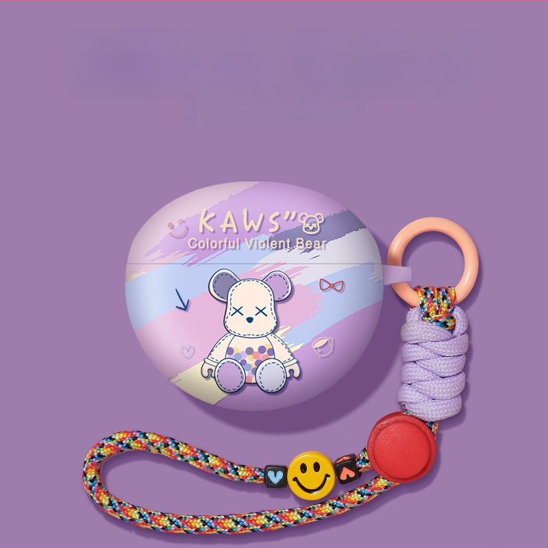 Carcasă pentru Huawei FreeBuds 5i/6i – stil clip, personaj desen animat cu stele, TPU moale, finisaj spray