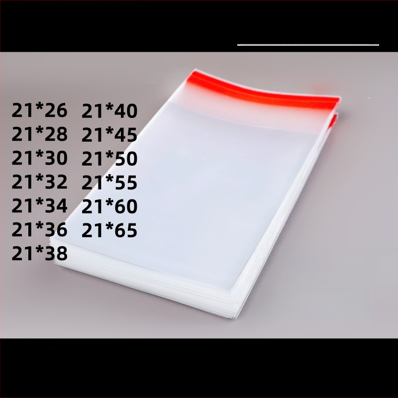 Pungă de ambalare OPP transparentă, autoadezivă, cu logo imprimat | Material: plastic; Acuratețea lățimii: 2 mm; Utilizare: ambalare pentru obiecte mici, cum ar fi bijuterii