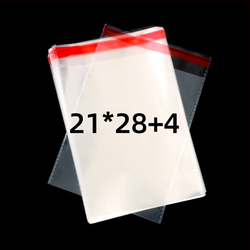 Pungă de ambalare OPP transparentă, autoadezivă, cu logo imprimat | Material: plastic; Acuratețea lățimii: 2 mm; Utilizare: ambalare pentru obiecte mici, cum ar fi bijuterii