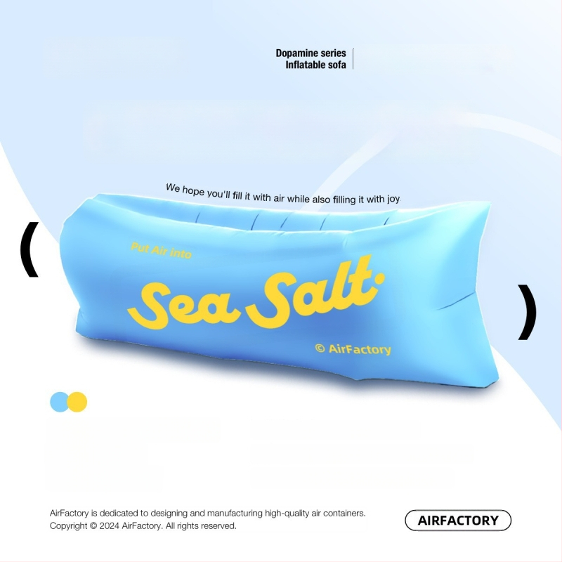 Εξωτερικός φουσκωτός καναπές, επιφάνεια από Oxford ύφασμα, βάρος 700 g, ικανότητα φόρτωσης 200 kg, φορητός για κάμπινγκ, μάρκα one-half