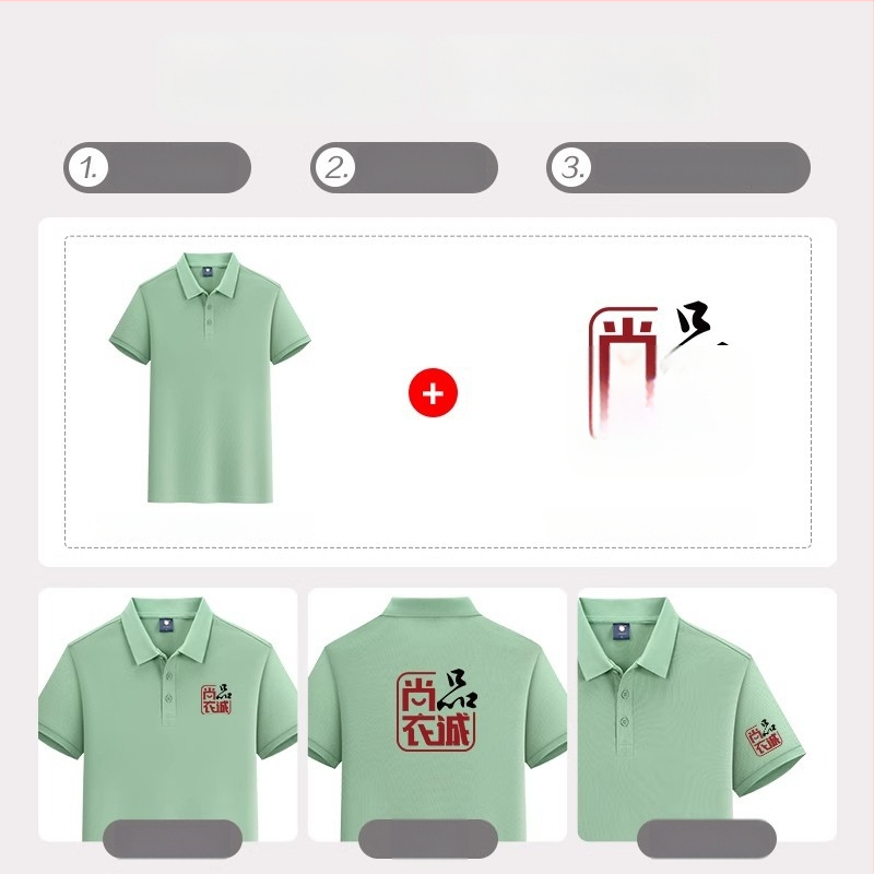 Prilagođena pamučna polo majica s ovratnikom za školske uniforme i radnu odjeću, ušiveni logo