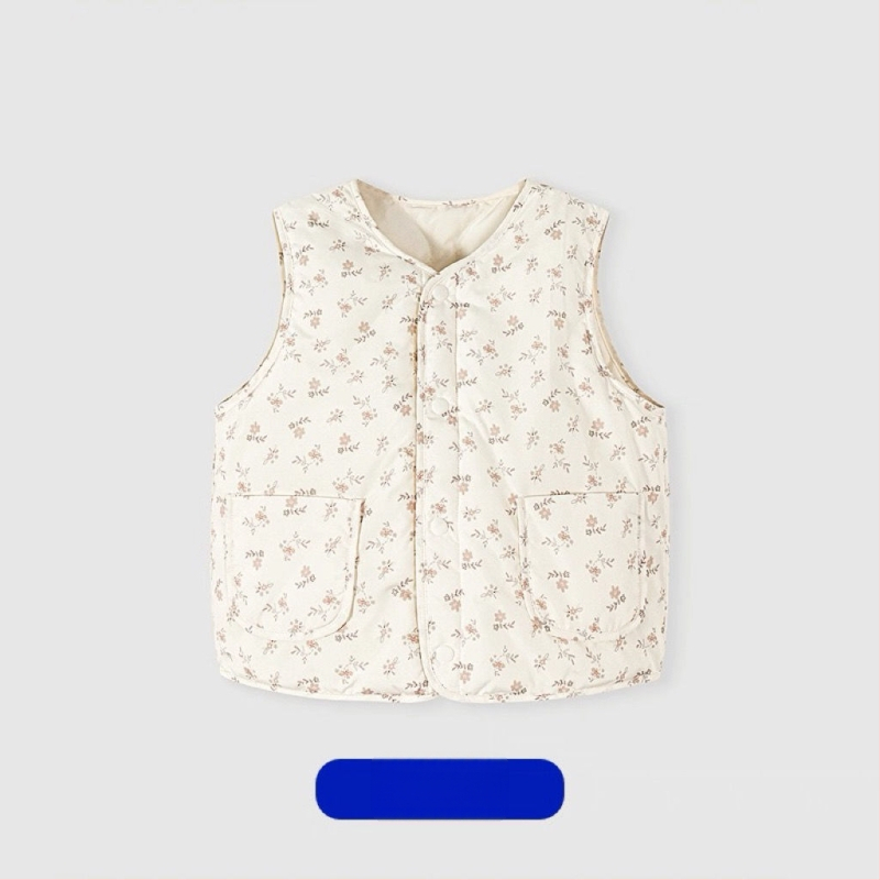 Detská vesta z páperia, bez rukávov, 95% páperia, podšívka bavlna, vonkajšia bavlna, bez kapucne, jar 2025