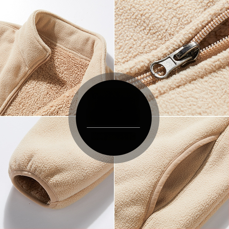 Unisex Καρντιγκάν από Polar Fleece με Κουκούλα, Επένδυση 350 γρ.