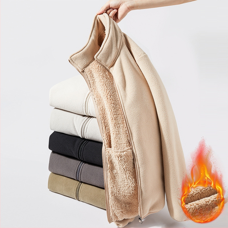 Unisex Καρντιγκάν από Polar Fleece με Κουκούλα, Επένδυση 350 γρ.