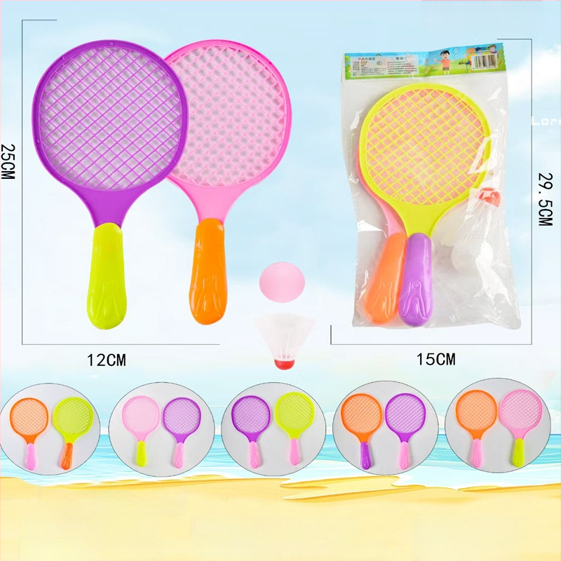 Σετ ρακέτες μπάντμιντον και τένις με πολυεστερικές χορδές, 95–100 g, μέτρια σκληρότητα, εσωτερική/εξωτερική χρήση