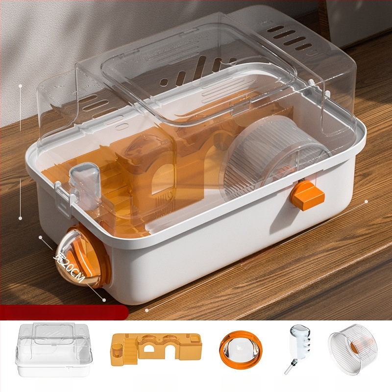 PAWSARTI Κλουβί για Χάμστερ — ABS Υλικό, Ορθογώνιο Σχήμα, Φορητό, Αποσπώμενο και Εξαερισμένο, Για Χάμστερ