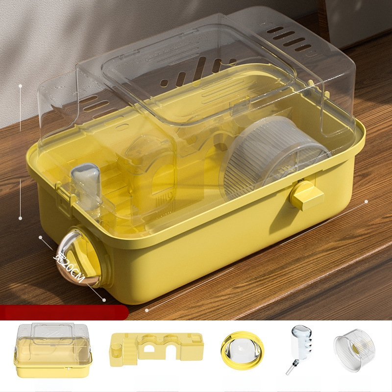 PAWSARTI Κλουβί για Χάμστερ — ABS Υλικό, Ορθογώνιο Σχήμα, Φορητό, Αποσπώμενο και Εξαερισμένο, Για Χάμστερ