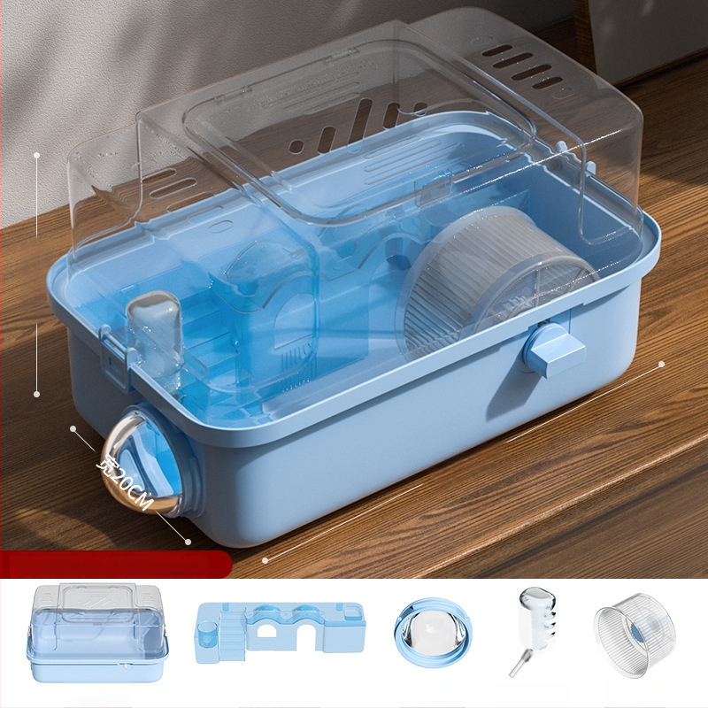 PAWSARTI Κλουβί για Χάμστερ — ABS Υλικό, Ορθογώνιο Σχήμα, Φορητό, Αποσπώμενο και Εξαερισμένο, Για Χάμστερ