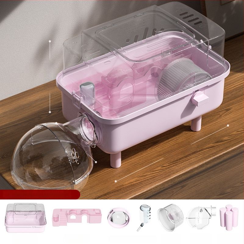 PAWSARTI Κλουβί για Χάμστερ — ABS Υλικό, Ορθογώνιο Σχήμα, Φορητό, Αποσπώμενο και Εξαερισμένο, Για Χάμστερ