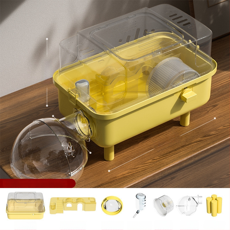 PAWSARTI Κλουβί για Χάμστερ — ABS Υλικό, Ορθογώνιο Σχήμα, Φορητό, Αποσπώμενο και Εξαερισμένο, Για Χάμστερ