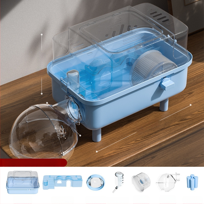 PAWSARTI Κλουβί για Χάμστερ — ABS Υλικό, Ορθογώνιο Σχήμα, Φορητό, Αποσπώμενο και Εξαερισμένο, Για Χάμστερ