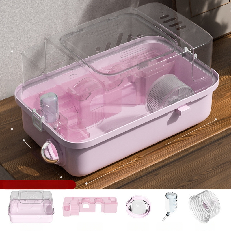 PAWSARTI Κλουβί για Χάμστερ — ABS Υλικό, Ορθογώνιο Σχήμα, Φορητό, Αποσπώμενο και Εξαερισμένο, Για Χάμστερ