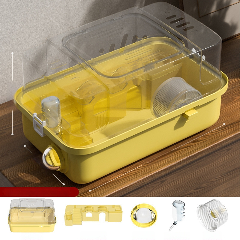 PAWSARTI Κλουβί για Χάμστερ — ABS Υλικό, Ορθογώνιο Σχήμα, Φορητό, Αποσπώμενο και Εξαερισμένο, Για Χάμστερ