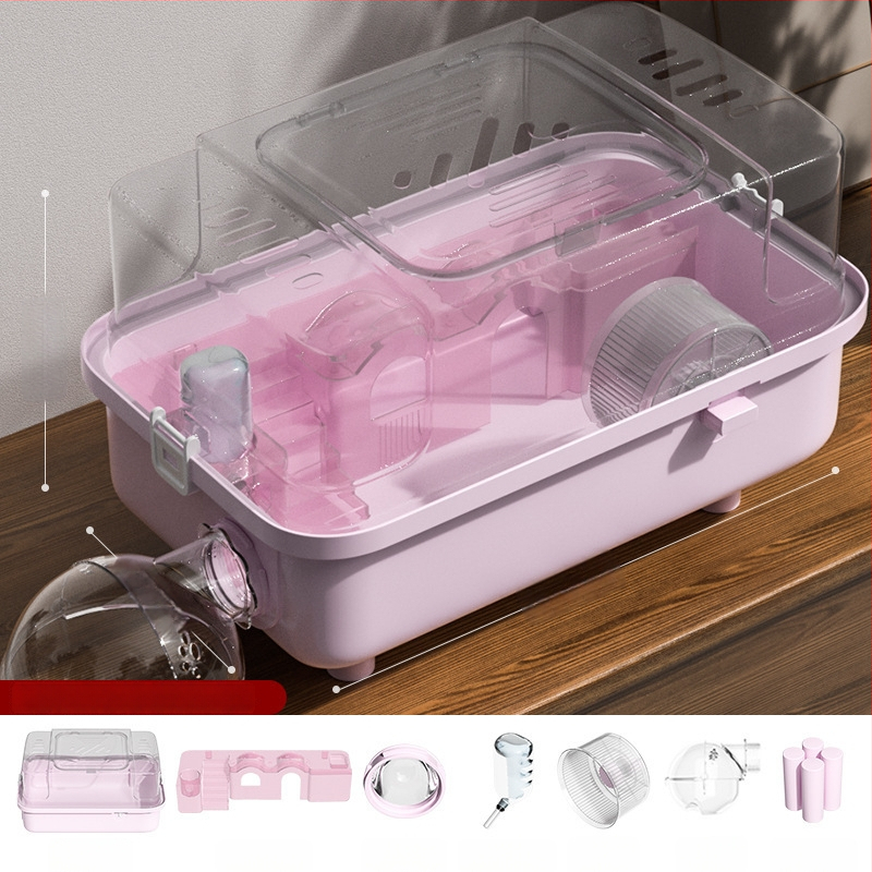 PAWSARTI Κλουβί για Χάμστερ — ABS Υλικό, Ορθογώνιο Σχήμα, Φορητό, Αποσπώμενο και Εξαερισμένο, Για Χάμστερ