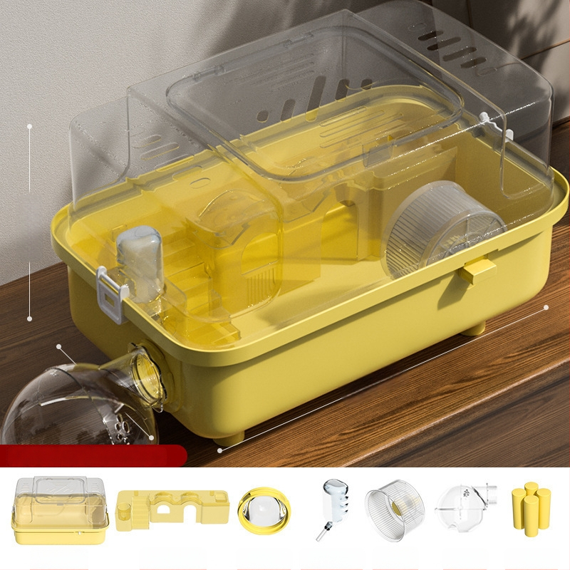 PAWSARTI Κλουβί για Χάμστερ — ABS Υλικό, Ορθογώνιο Σχήμα, Φορητό, Αποσπώμενο και Εξαερισμένο, Για Χάμστερ