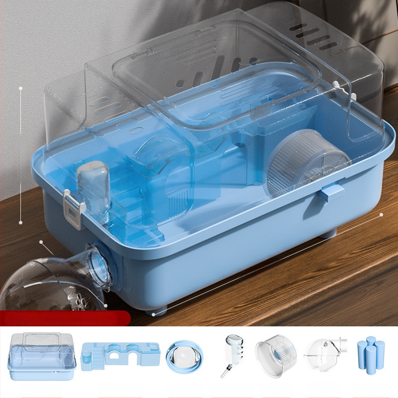 PAWSARTI Κλουβί για Χάμστερ — ABS Υλικό, Ορθογώνιο Σχήμα, Φορητό, Αποσπώμενο και Εξαερισμένο, Για Χάμστερ