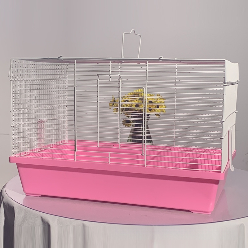 Κλουβί για χάμστερ, ορθογώνιο, από σίδηρο, για εσωτερική χρήση, εύκολο στον καθαρισμό και αερίζεται