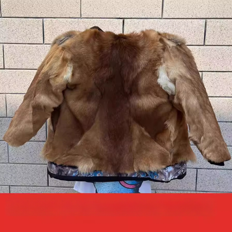 Μπουφάν από μαλλί με γέμισμα από βαμβάκι, κουκούλα, φερμουάρ εμπρός, αποσπώμενη επένδυση, παχύτερη μόνωση