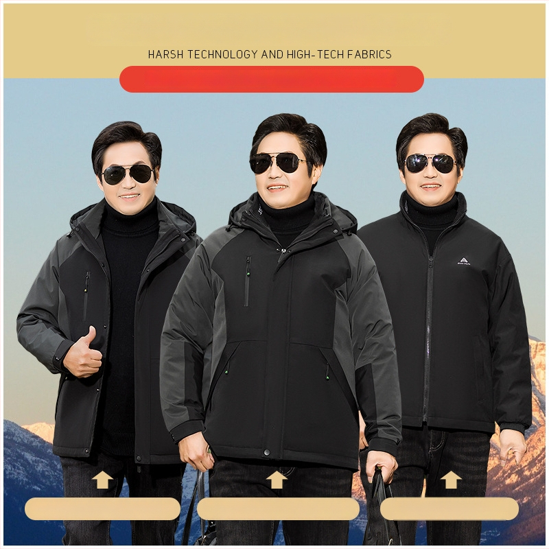 Ανδρικό παλτό με γέμισμα βαμβακιού, κουκούλα, χαλαρή γραμμή, μονόσφυρη κλείσι, corduroy ύφασμα, εξωτερικό μαλλί, επένδυση από λινό (Γέμισμα: βαμβάκι; Κύρια ύφανση: μαλλί; Επένδυση: λινό; Corduroy)