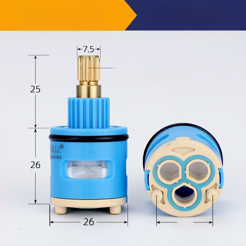 Jezgra ventila za tuš rasdjelnik – 2/3/4 stupnja miješanja tople i hladne vode, 90° okret, trajanje 3–5 godina, kompatibilan s tušem