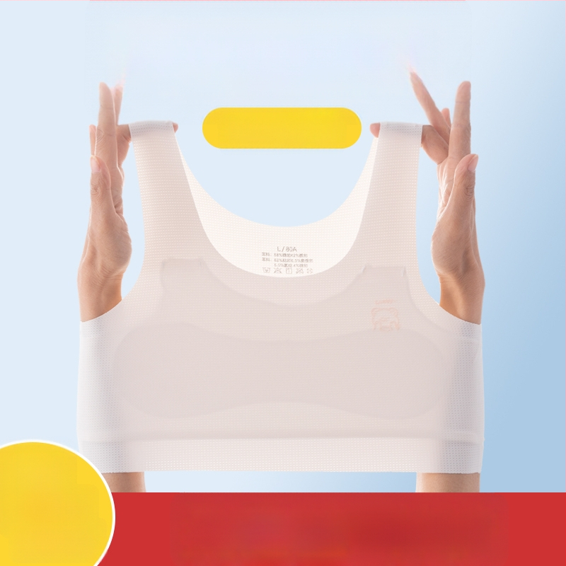 Κοριτσίστικος νάιλον σουτιέν-vest, με πλήρες κύπελλο, διαμορφωμένο λεπτό κύπελλο, 9–13 ετών, σταθερές διπλές τιράντες, επένδυση από βισκόζη