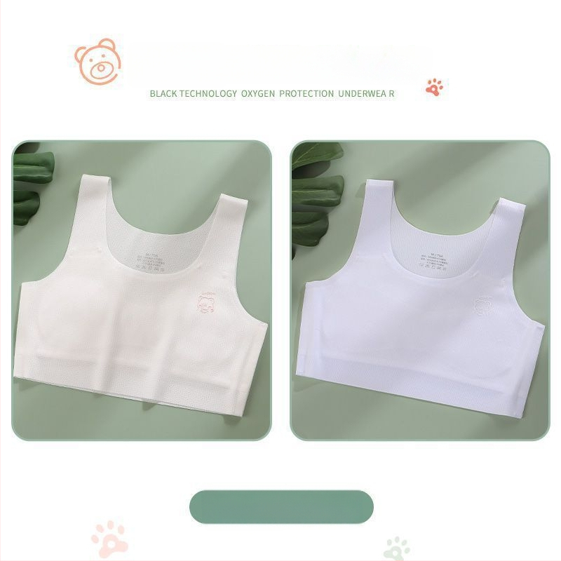 Κοριτσίστικος νάιλον σουτιέν-vest, με πλήρες κύπελλο, διαμορφωμένο λεπτό κύπελλο, 9–13 ετών, σταθερές διπλές τιράντες, επένδυση από βισκόζη