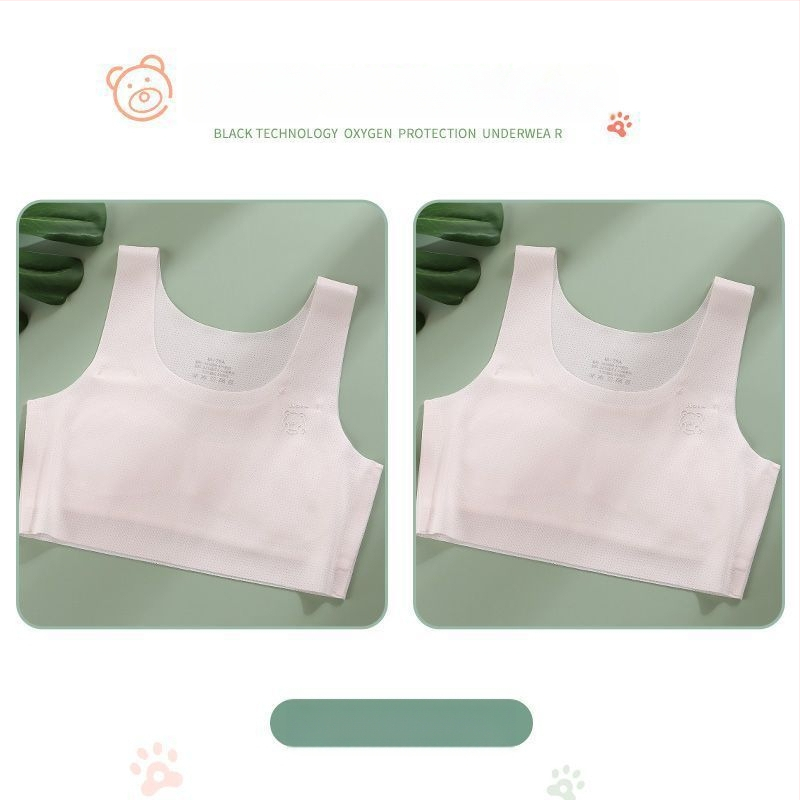 Κοριτσίστικος νάιλον σουτιέν-vest, με πλήρες κύπελλο, διαμορφωμένο λεπτό κύπελλο, 9–13 ετών, σταθερές διπλές τιράντες, επένδυση από βισκόζη