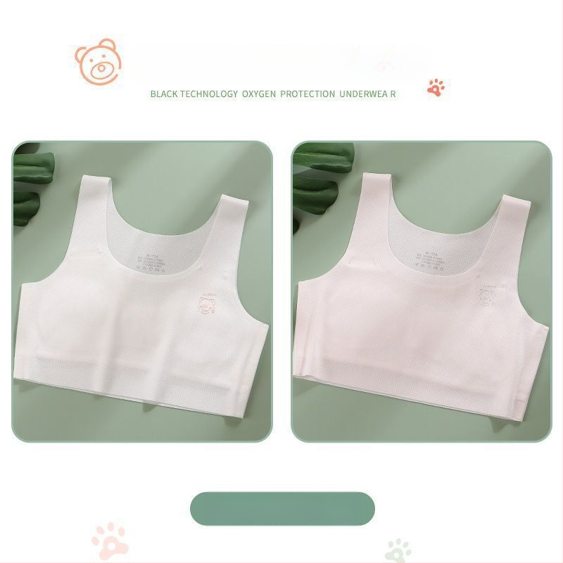 Κοριτσίστικος νάιλον σουτιέν-vest, με πλήρες κύπελλο, διαμορφωμένο λεπτό κύπελλο, 9–13 ετών, σταθερές διπλές τιράντες, επένδυση από βισκόζη