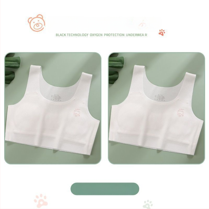 Κοριτσίστικος νάιλον σουτιέν-vest, με πλήρες κύπελλο, διαμορφωμένο λεπτό κύπελλο, 9–13 ετών, σταθερές διπλές τιράντες, επένδυση από βισκόζη