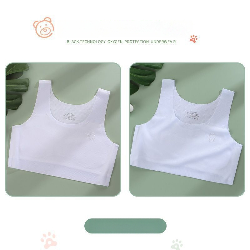 Κοριτσίστικος νάιλον σουτιέν-vest, με πλήρες κύπελλο, διαμορφωμένο λεπτό κύπελλο, 9–13 ετών, σταθερές διπλές τιράντες, επένδυση από βισκόζη