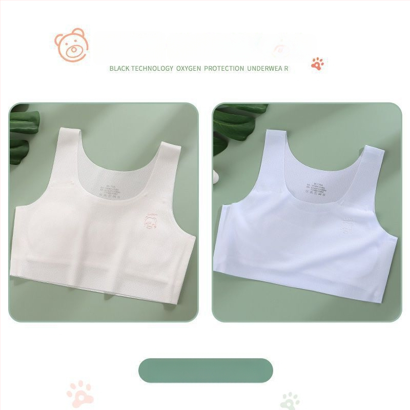 Κοριτσίστικος νάιλον σουτιέν-vest, με πλήρες κύπελλο, διαμορφωμένο λεπτό κύπελλο, 9–13 ετών, σταθερές διπλές τιράντες, επένδυση από βισκόζη