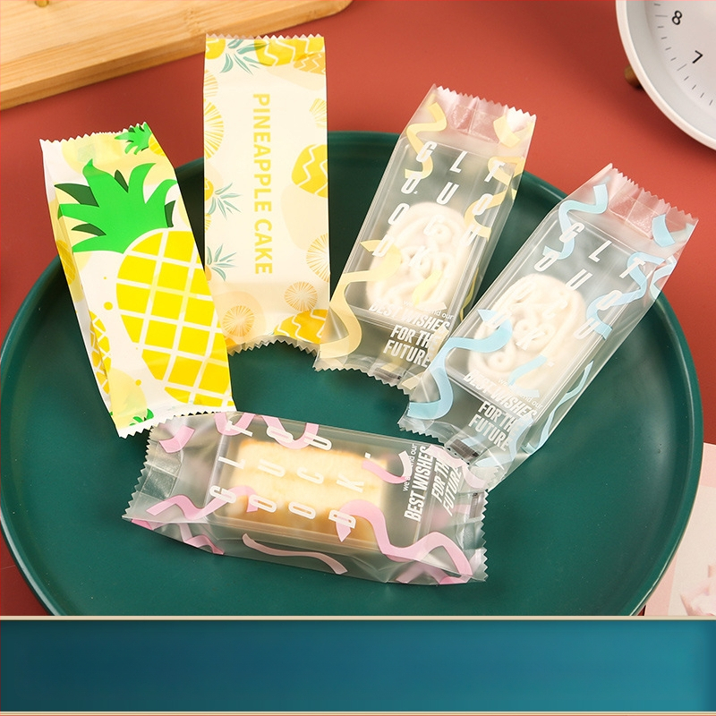 Pungă de ambalare pentru prăjitură cu ananas, imprimare gravură, material compozit, sigilare automată sau cu mașină