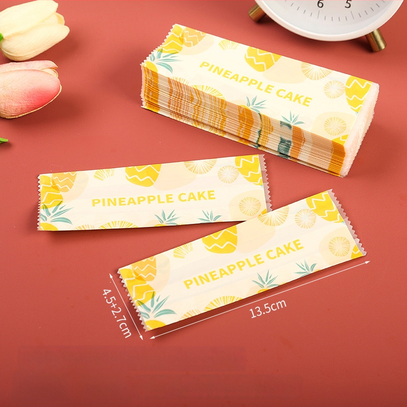 Pungă de ambalare pentru prăjitură cu ananas, imprimare gravură, material compozit, sigilare automată sau cu mașină