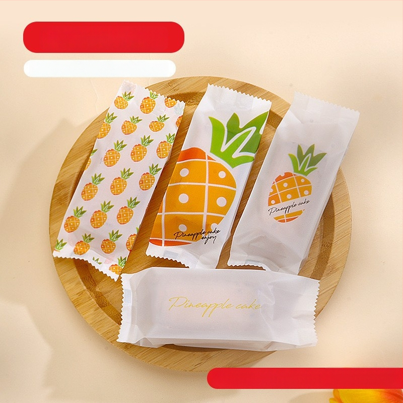 Pungă de ambalare pentru prăjitură cu ananas, imprimare gravură, material compozit, sigilare automată sau cu mașină